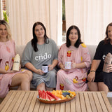 Pink Emoji Oversized Sleep Tee