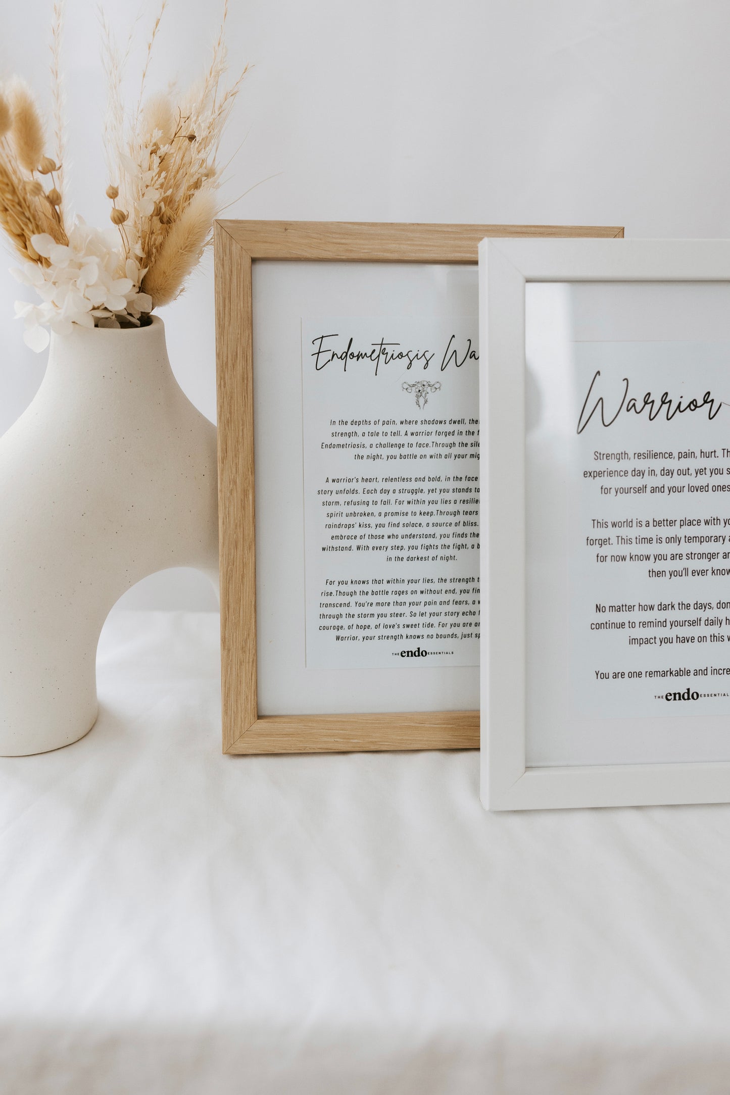 Endometriosis Warrior Framed Print