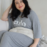 Grey Oversized Sleep Tee