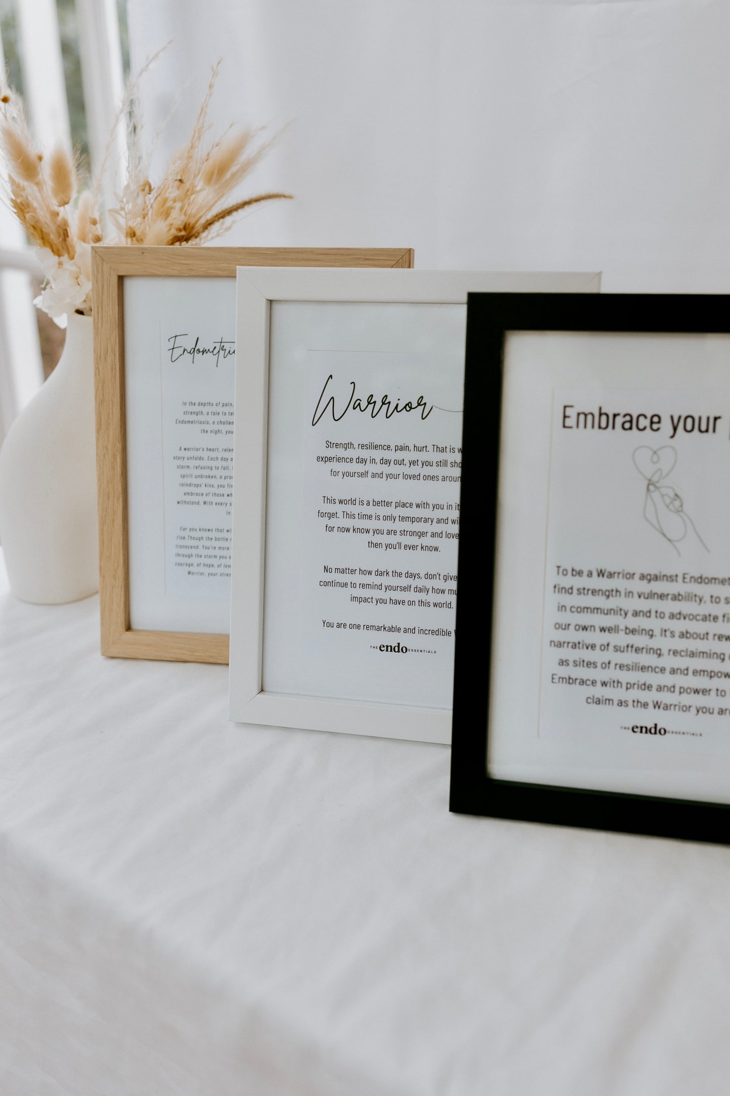 Endometriosis Warrior Framed Print