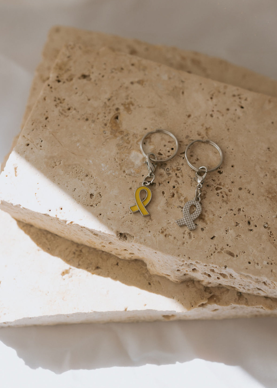 Yellow Ribbon Key Ring