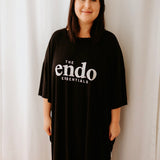 Black Oversized Sleep Tee