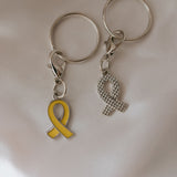 Yellow Ribbon Key Ring