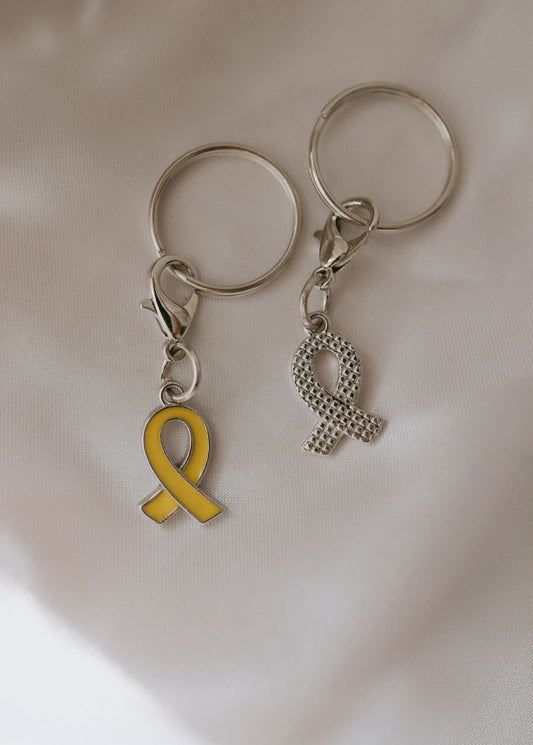 Yellow Ribbon Key Ring