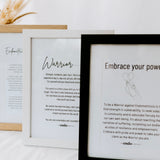 Endo Warrior Quote Print