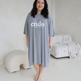 Grey Oversized Sleep Tee