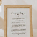 Endometriosis Warrior Quote Print