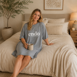 Grey Oversized Sleep Tee
