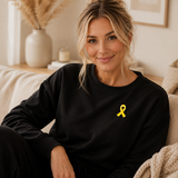 Endometriosis Awareness Yellow Ribbon Pin