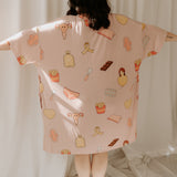 Pink Emoji Oversized Sleep Tee